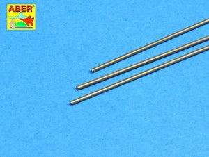 Aber BR11 Brass round rods fi 1.1mm length 245mm x 3 pcs.