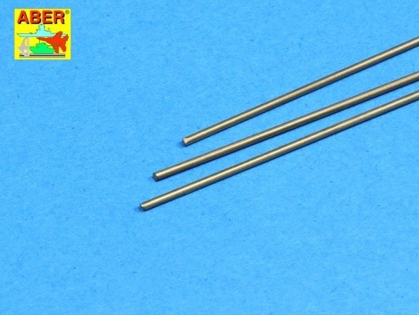 Aber BR11 Brass round rods fi 1.1mm length 245mm x 3 pcs.
