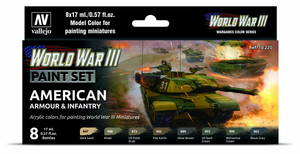 Vallejo 70220 WWIII American Armor &amp;amp; Infantry 8x17ml