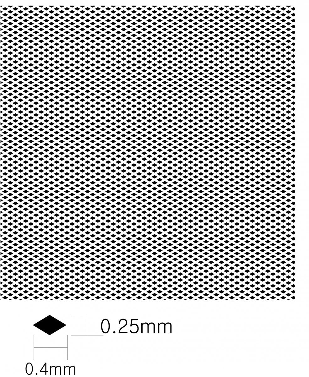 KA Models KA-00003 DIAMOND PATTERN MESH A 0.25mm X 0.4mm – zdjęcie 4