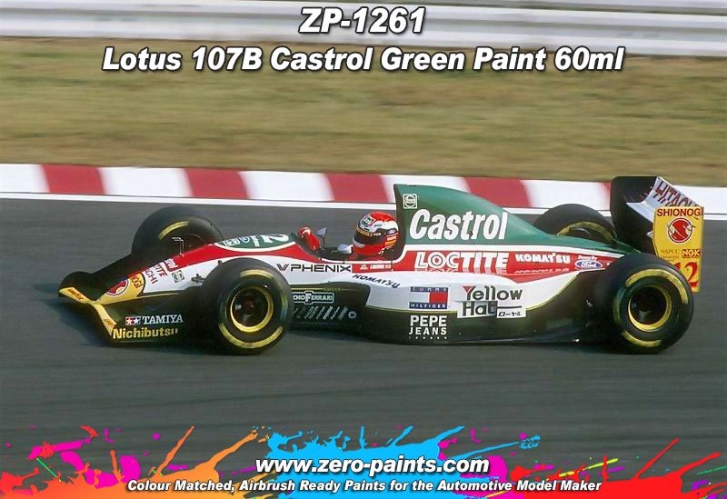 Zero Paints ZP-1261 Lotus 107B Castrol Green Paint 60ml – obrázek 2