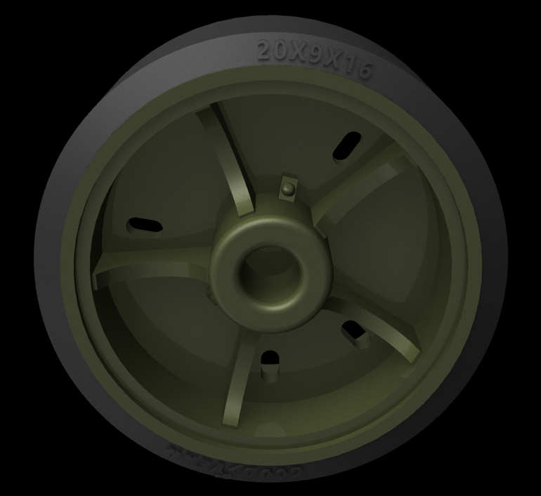 Panzer Art RE35-633 M4 “Sherman” Road wheels Pattern No3 1/35 – obrázek 2