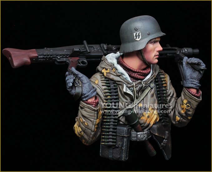 Young Miniatures YM1882 German Machine Gunner Eastern Front WWII 1/10 – image 6