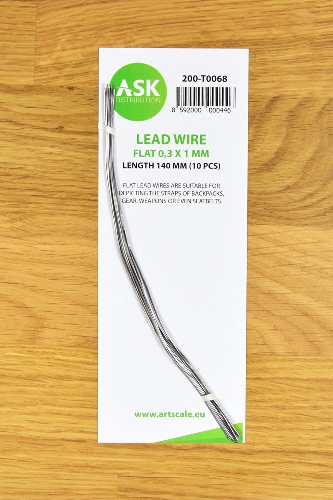 ASK T0068 Lead Wire - Flat 0.3 x 1 x 140 mm (10 pcs)