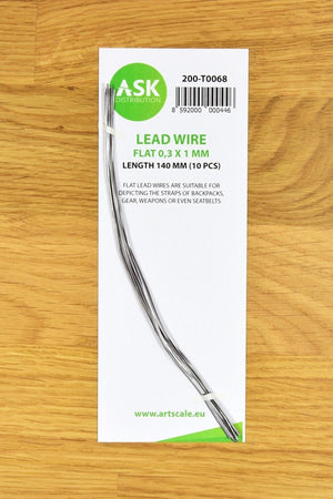 ASK T0068 Lead Wire - Flat 0.3 x 1 x 140 mm (10 pcs)
