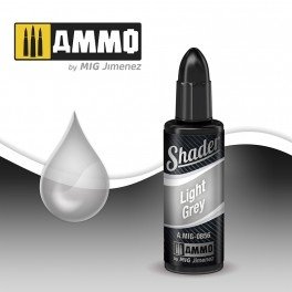 AMMO of Mig Jimenez A.MIG 0856 LIGHT GRAY SHADER 10ML