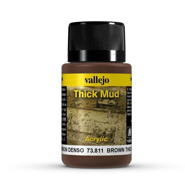 Vallejo 73811 Thick Mud - Brown Mud 40ml