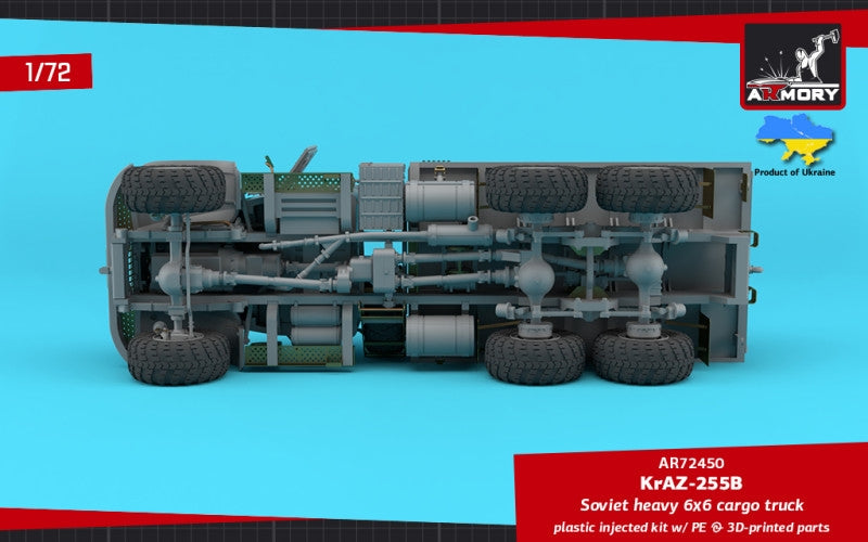 Armory Models 72450 KrAZ-255B Soviet Era Heavy Duty 6x6 cargo truck 1/72