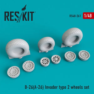 RESKIT RS48-0261 B-26 (A-26) Invader type 2 wheels set 1/48