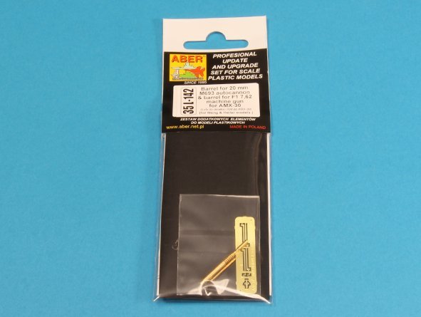 Aber 35L-142 Barrel for 20 mm M693 autocannon and barrel for F1 7.62 machine gun for AMX-30 (1/35) – image 7