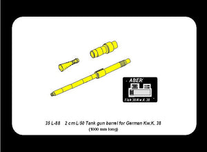 Aber 35L-088 German 2cm L/50 gun barrel for KwK 38 1/35 – imagen 5