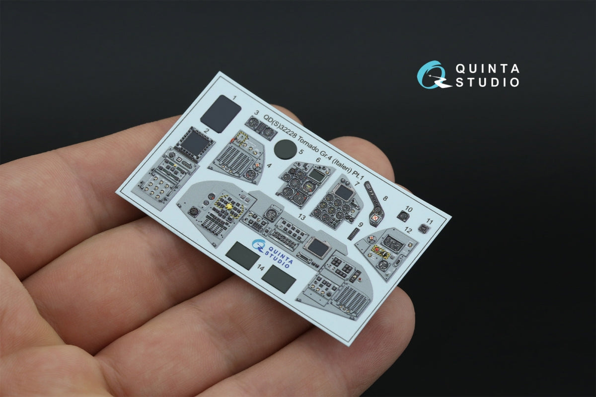 Quinta Studio QDS+32228 Tornado Gr.4 3D-Printed &amp;amp; colored Interior on decal paper (Italeri) (Small version) (with 3D-printed resin parts) 1/32 – image 5