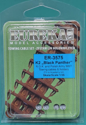 Eureka XXL ER-3575 K2 Black Panther MBT Towing Cables &amp;amp; Holders (Academy) 1/35 – Bild 2