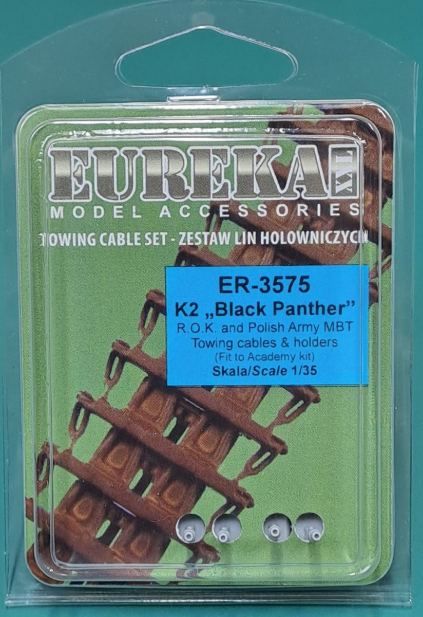 Eureka XXL ER-3575 K2 Black Panther MBT Towing Cables &amp;amp; Holders (Academy) 1/35 – Bild 2