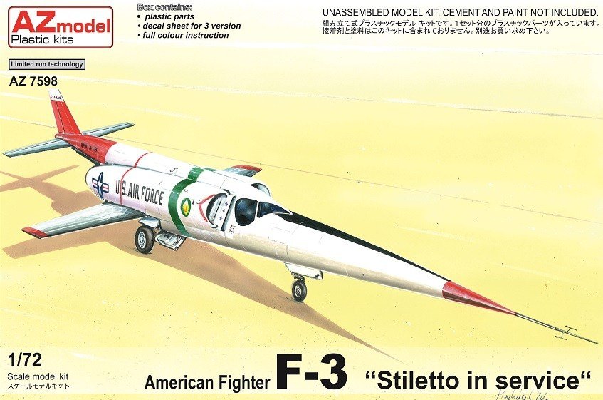 AZ Model AZ7598 F-3 Stilleto in service 1/72