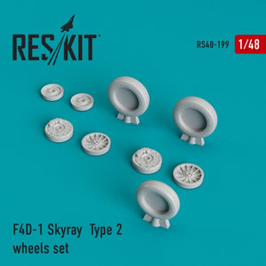 RESKIT RS48-0199 F4D-1 Skyray Type 2 wheels set 1/48