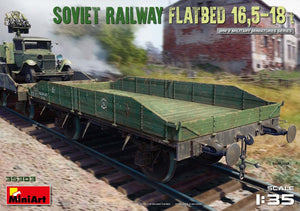 MiniArt 35303 Soviet Railway Flatbed 16.5-18t (1/35)