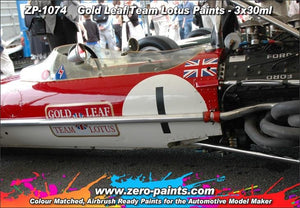 Zero Paints ZP-1074 Gold Leaf/Team Lotus 72 Paint Set 3x30ml – Bild 3