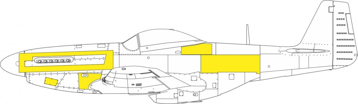 Panneaux de surface Eduard CX665 P-51D EDUARD 1/72 