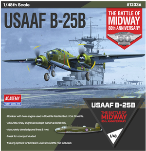 Academy 12336 USAAF B-25B THE BATTLE OF MIDWAY 80th ANNIVERSARY 1/48 – image 2
