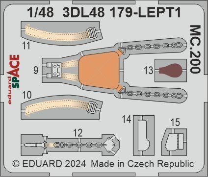 Eduard 3DL48179 MC.200 SPACE ITALERI 1/48 – image 3