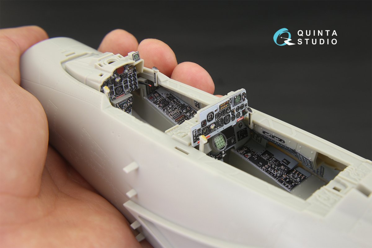 Quinta Studio QD32038 F-4E early/F-4EJ 3D-Printed &amp;amp; colored Interior on decal paper (for Tamiya kit) 1/32 – obrázek 7
