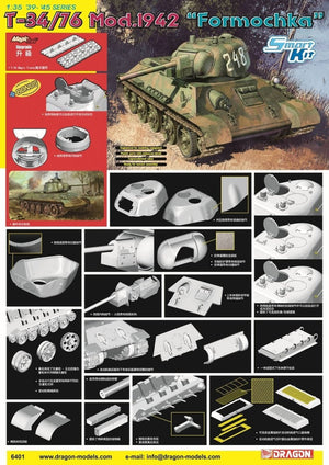 Dragon 6401 T-34/76 Mod.1942 &amp;quot;Formochka&amp;quot; 1/35 – zdjęcie 2