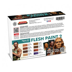 Lifecolor CE03 Acrylic paint Set Flesh Paint 2 8x22ml – Bild 2