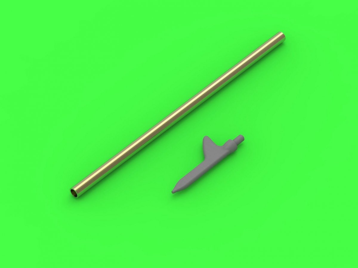 Master AM-72-146 American WWII Pitot Tube - &amp;quot;Shark Fin&amp;quot; Type (1 pc.) - used on P-36, P-39, P-40, P-47, A-36, B-239, T-6, B-25 and many others 1/72 – image 3