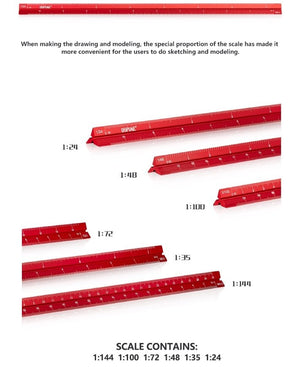 DSPIAE AT-AS Aluminum Alloy Scale/Ruler – obrázek 2