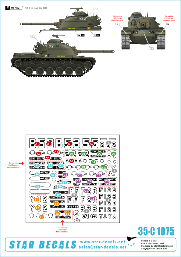 Star Decals 35-C1075 M67 Zippo 1/35 – obrázek 2