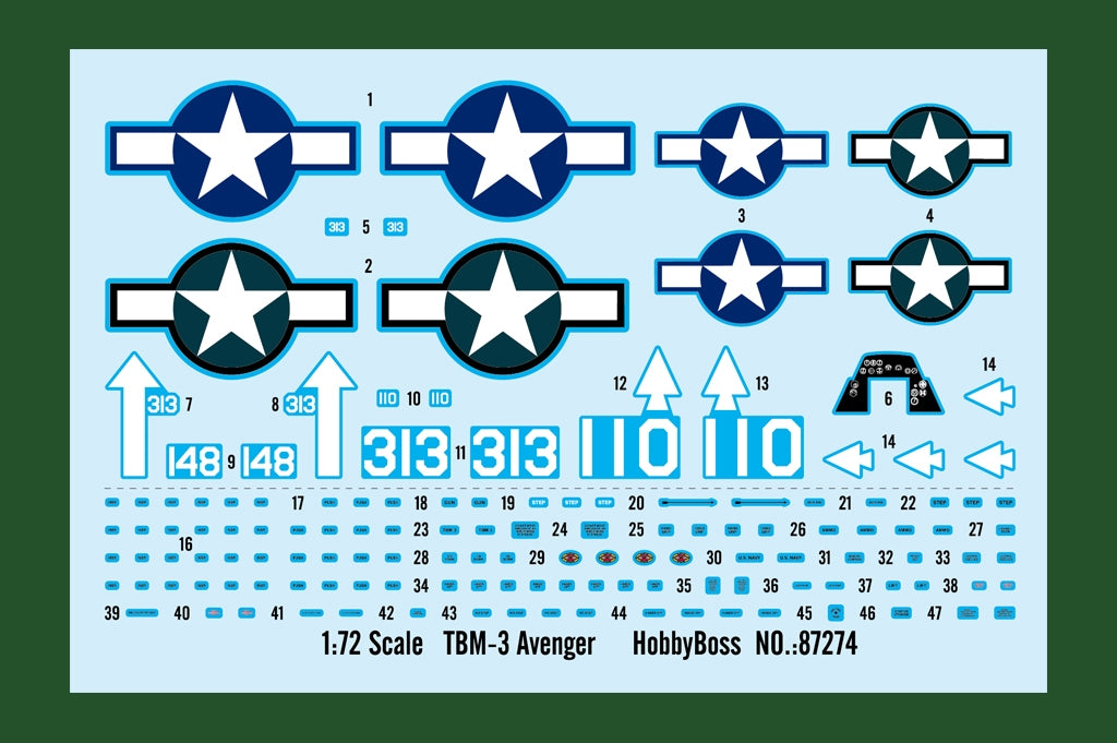Hobby Boss 87274 TBM-3 Avenger 1/72 – obrázek 4