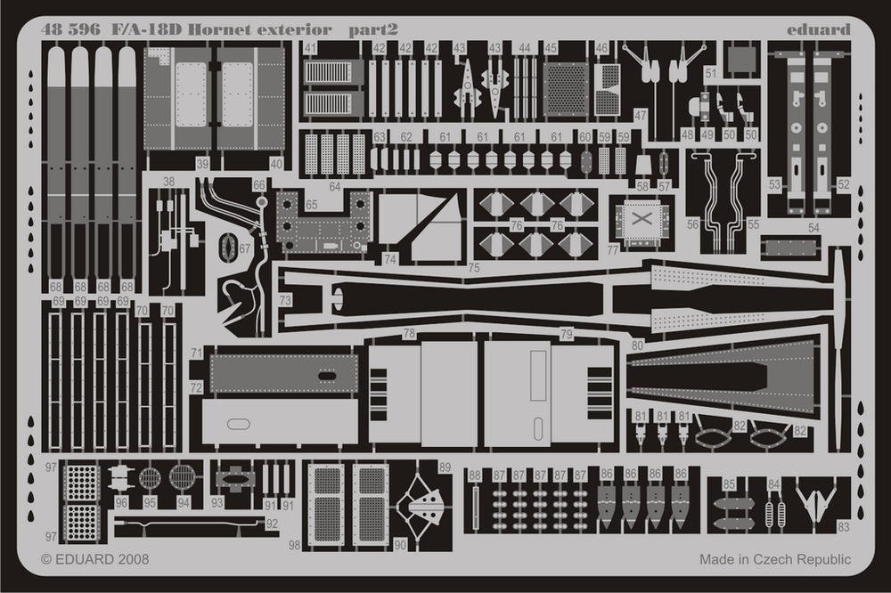 Eduard 48596 F/ A-18D exterior 1/48 (HOBBY BOSS) – image 2