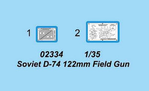 Trumpeter 02334 Soviet D-74 122mm Field Gun 1/35 – Bild 10