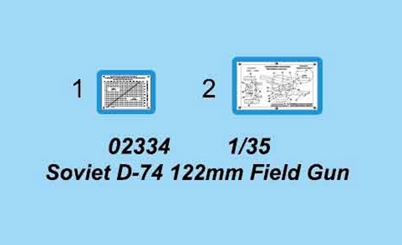 Trumpeter 02334 Soviet D-74 122mm Field Gun 1/35 – Bild 10