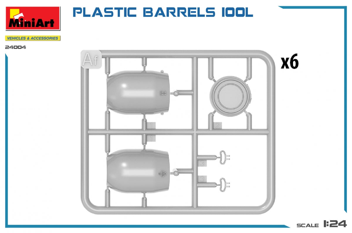 MiniArt 24004 PLASTIC BARRELS 100L 1/24 – image 3