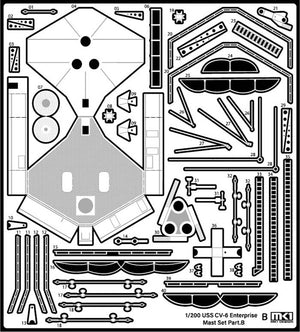 MK1 Design MD-20021 US Navy Aircraft Carrier CV-6 Enterprise Detail Up Parts Dx for Trumpeter 1/200 – Bild 67