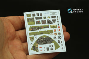 Quinta Studio QD32195 F6F-5 Hellcat 3D-Printed &amp;amp; colored Interior on decal paper (Trumpeter) 1/32 – obrázek 3