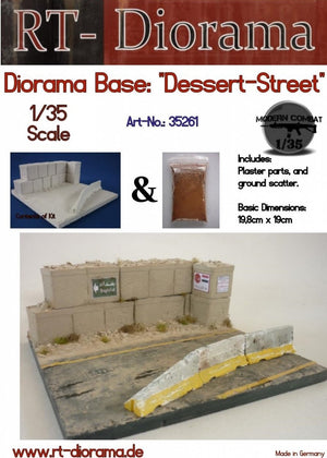 RT-Diorama 35261 Diorama-Base: &amp;quot;Dessert Street&amp;quot; 1/35