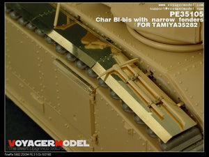 Voyager Model PE35105 WWII French Char BI-bis with narrow fenders (B ver include Gun barrel) for TAMIYA 35282 1/35 – image 4