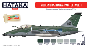 Hataka HTK-AS74 Modern Brazilian AF paint set vol. 1 (6x17ml) – Bild 2