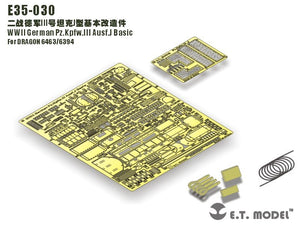 ET Model E35-030 WWII German Pz.Kpfw.III Ausf.J Basic (For DRAGON 6463/6394) (1/35)