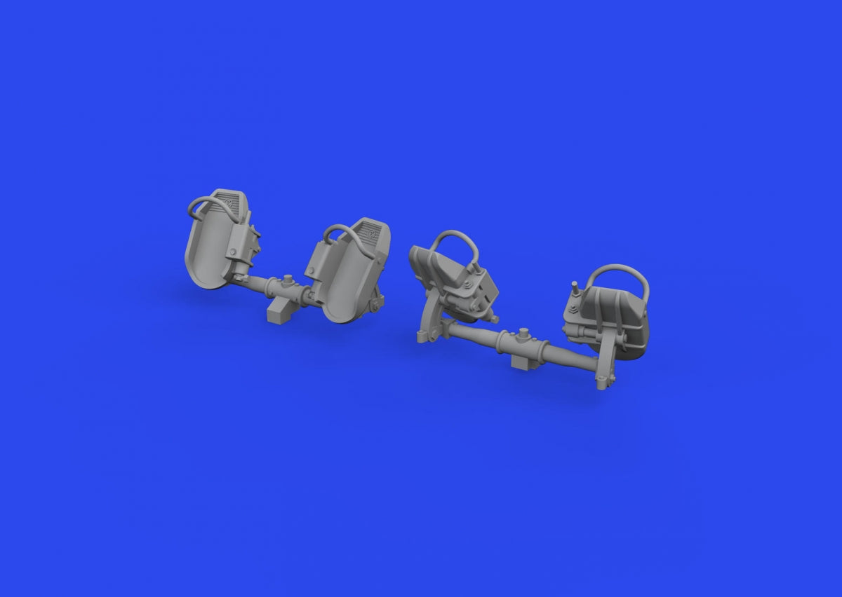 Eduard 632192 Bf 109E rudder pedals early PRINT 1/32 – obrázek 3