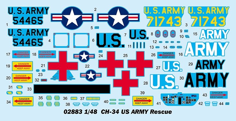 Trumpeter 02883 CH-34 US ARMY Rescue 1/48 – image 12