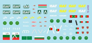 Star Decals 72-A1102 ISAF-Afghanistan # 3. Peacekeepers from Bulgaria, Hungary and Portugal. BRDM-2, BTR-80A, Panhard VBL. 1/72 – Bild 2