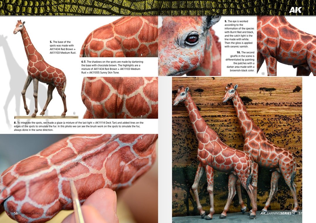 AK Interactive AK518 AK LEARNING 14: PAINTING ANIMAL FIGURES English – Bild 9