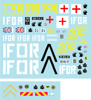 Star Decals 35-C1067 The Light Infantry. IFOR Bosnia. FV432, Scimitar and Warrior ISV 1/35 – immagine 2