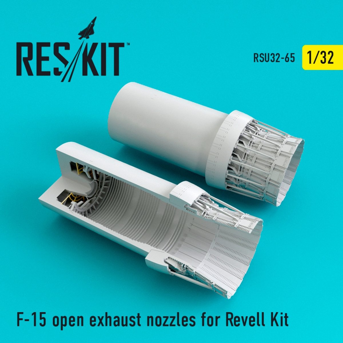 RESKIT RSU32-0065 F-15 TUYAUX D'ÉCHAPPEMENT OUVERTS POUR MAQUETTE REVELL 1/32