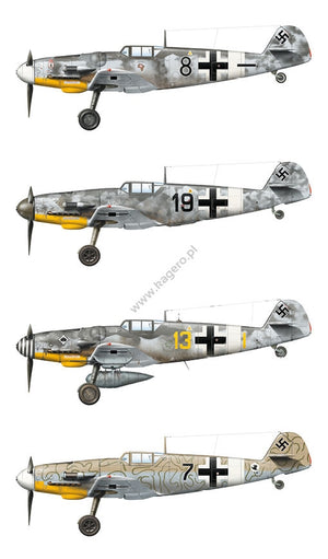 Kagero 15034 Messerschmitt Bf 109s over the Mediterranean Part I (decals) EN/PL – imagen 7