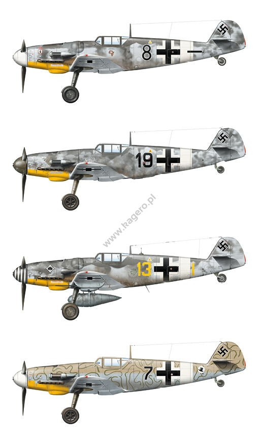 Kagero 15034 Messerschmitt Bf 109s over the Mediterranean Part I (decals) EN/PL – imagen 7
